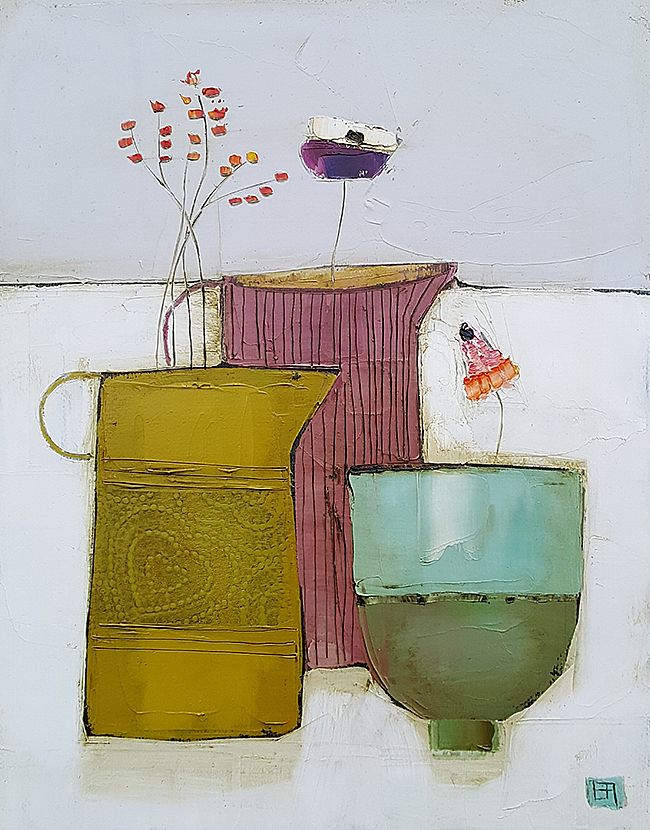 Eithne  Roberts - Two jugs and little green cup